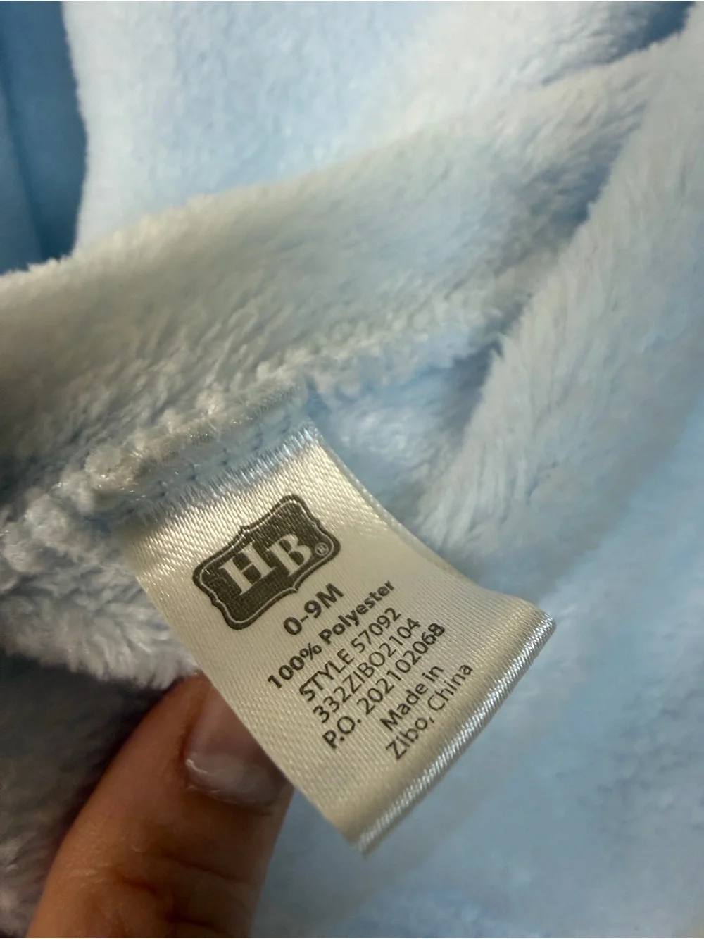 Hudson Baby Light Blue Plush Hooded Kids Robe with Animal Ears